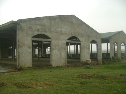 Với vốn đầu tư hàng chụ tỷ đồng khu TTTM này giờ đây lại trở thành nơi chăn thả trâu bò lý tưởng cho người dân