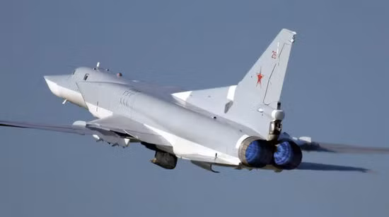 Máy bay ném bom TU-22M của Nga.