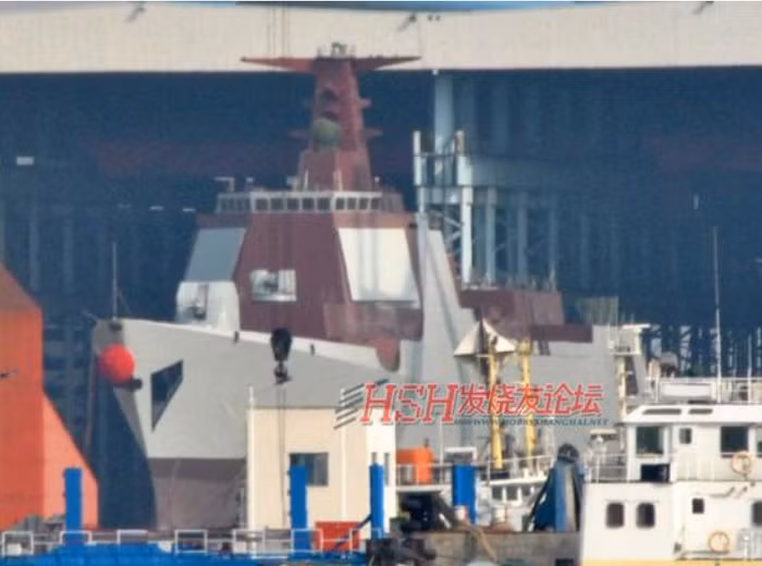 Tàu khu trục Type 052D thứ 8 do Trung Quốc chế tạo (nguồn mạng sina)