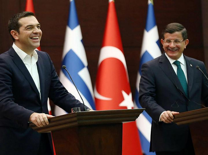 Thủ tướng Hy Lạp Alexis Tsipras và Thủ tướng Thổ Nhĩ Kỳ Ahmet Davutoglu Thủ tướng Hy Lạp Alexis Tsipras và Thủ tướng Thổ Nhĩ Kỳ Ahmet Davutoglu