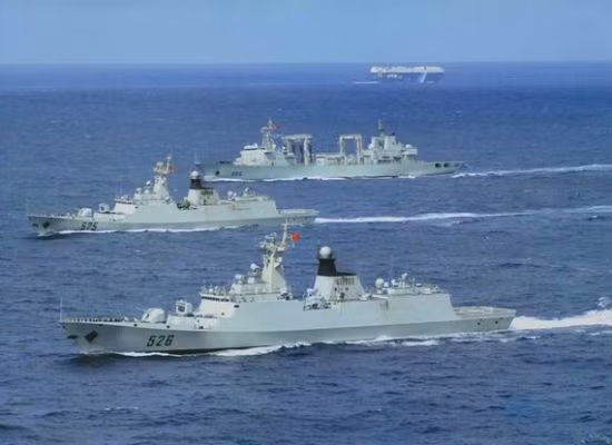 Biên đội hộ tống Hải quân Trung Quốc làm nhiệm vụ hộ tống tại vịnh Aden