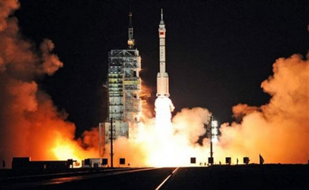 Tàu Thần Châu - 7 của Trung Quốc. Tàu Thần Châu - 7 của Trung Quốc.