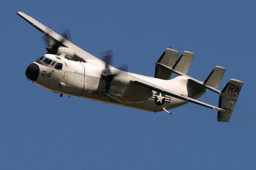 Máy bay vận tải C-2 của Hải quân Mỹ. Máy bay vận tải C-2 của Hải quân Mỹ.