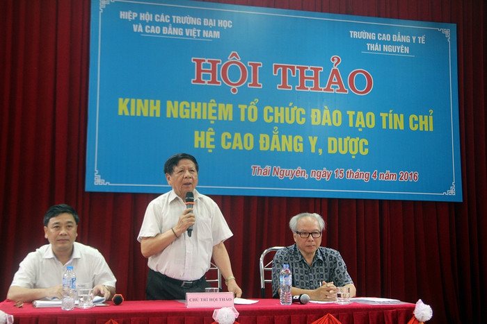 Buổi Hội thảo do PGS. TS Trần Xuân Nhĩ, Phó Chủ tịch Hiệp hội các trường đại học, cao đẳng Việt Nam chủ trì. Buổi Hội thảo do PGS. TS Trần Xuân Nhĩ, Phó Chủ tịch Hiệp hội các trường đại học, cao đẳng Việt Nam chủ trì.