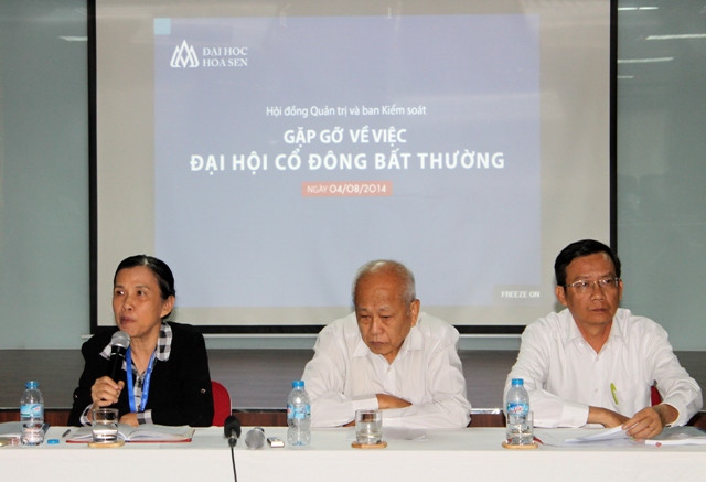 Lùm xùm ở Đại học Hoa Sen sắp đến hồi kết? ảnh 2 Lùm xùm ở Đại học Hoa Sen sắp đến hồi kết? ảnh 2