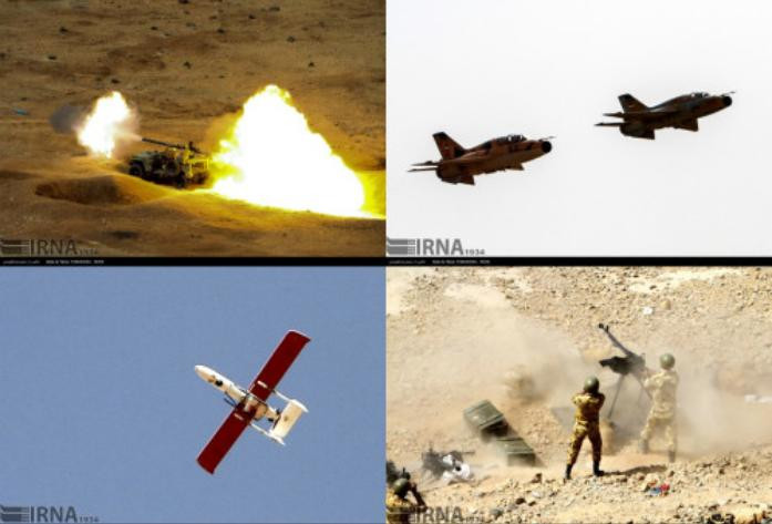 Quân đội Iran tổ chức diễn tập (nguồn mạng sina Trung Quốc)