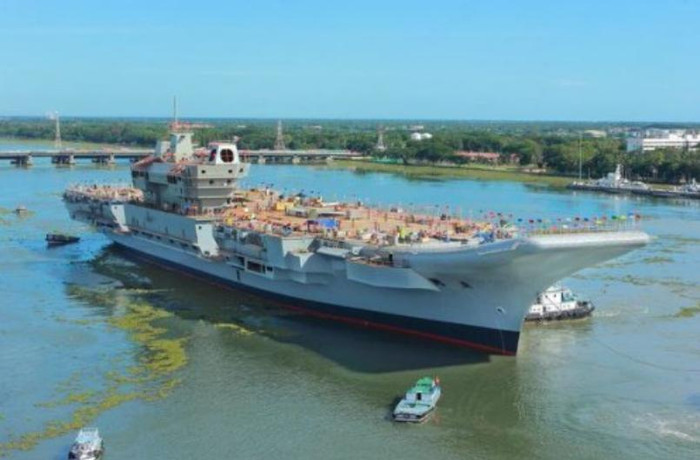 Tàu sân bay INS Vikrant Ấn Độ hạ thủy (ảnh tư liệu) Tàu sân bay INS Vikrant Ấn Độ hạ thủy (ảnh tư liệu)