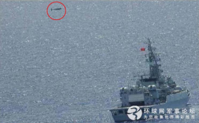 Hình ảnh máy bay không người lái Hải quân Trung Quốc do Nhật Bản chụp được