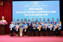 Hà Nội: Thành lập 84 công đoàn xã, phường trên địa bàn Thủ đô
