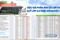 THPT chuyên Nguyễn Huệ: Độc giả phản ánh một lớp thu quỹ 4,5 triệu đồng/kỳ/HS, nhà trường nói gì?