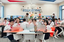 Học sinh Trường Trung học cơ sở Thành Công (phường Giảng Võ, thành phố Hà Nội). Ảnh: NTCC.