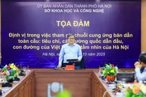 Phó Chủ tịch UBND Thành phố Trương Việt Dũng phát biểu tại buổi Tọa đàm