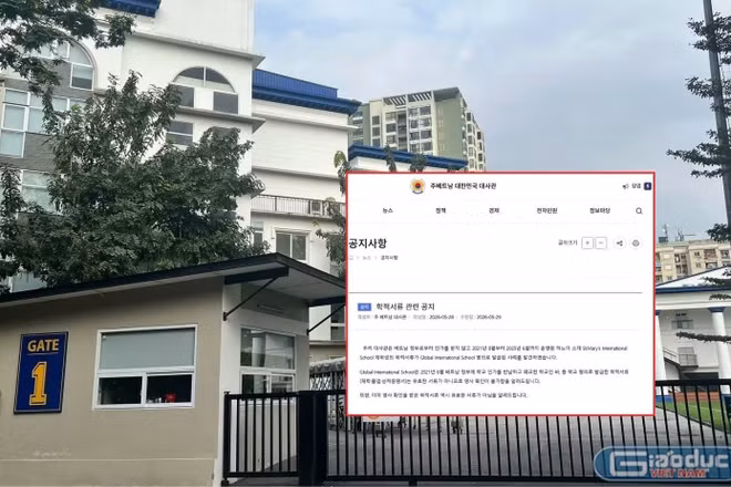 Đại sứ quán Hàn Quốc tại VN phát cảnh báo liên quan hồ sơ học tập ở St. Mary’s International School