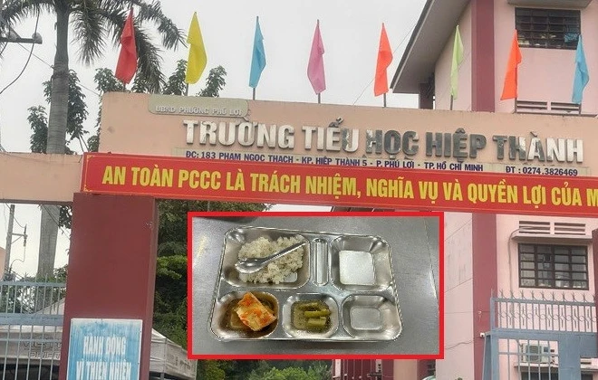 Có học sinh ăn bữa đầu giờ chiều dưới đất, Hiệu trưởng TH Hiệp Thành nói đã rút kinh nghiệm