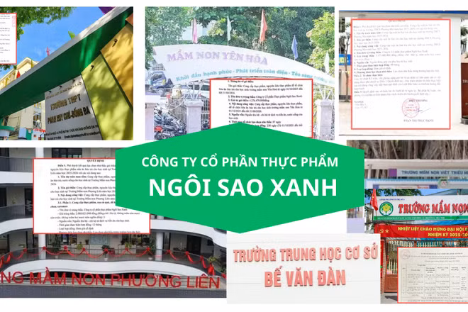 Công ty Ngôi Sao Xanh trúng thầu cung cấp nguyên liệu, suất ăn bán trú tại trường công nào ở HN? 