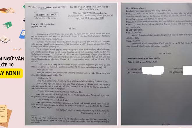 Băn khoăn ngữ liệu đề Văn vào 10 tỉnh Tây Ninh giống đề của Huế năm 2025, lãnh đạo Sở GD&ĐT nói gì?