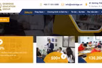 Website của Oxbridge Education Group quảng đã hợp tác với 50% các trường chất lượng cao ở Hà Nội để tổ chức dạy tiếng Anh trong nhà trường. Ảnh chụp màn hình