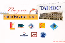 8 "đại học" được nâng cấp từ "trường đại học" đang cách chuẩn bao xa?