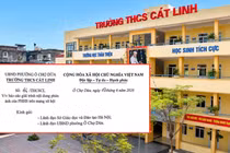 Trường THCS Cát Linh báo cáo về phản ánh của phụ huynh liên quan việc rút học bạ