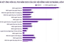 Xét GS, PGS năm 2025: Có 97 ứng viên không được HĐGS ngành, liên ngành thông qua