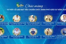 Trường Đại học Sư phạm - Đại học Đà Nẵng có 10 thầy cô được công nhận đạt chuẩn PGS năm 2025