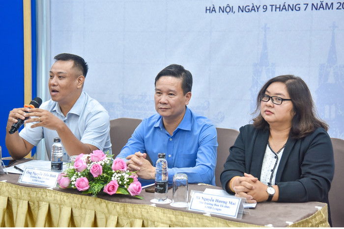 Ông Đinh Đức Mạnh - Phụ trách môn Bóng rổ, Cục Thể dục Thể thao Việt Nam (Bộ Văn hóa, Thể thao và Du lịch) - Phó Tổng Thư ký Liên đoàn Bóng rổ Việt Nam phát biểu. mvp-0181.jpg