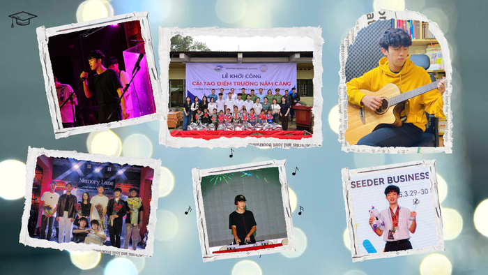 Nam sinh có niềm đam mê lớn với âm nhạc. light-blue-scrapbook-photo-collage-christmas-greeting-video.png