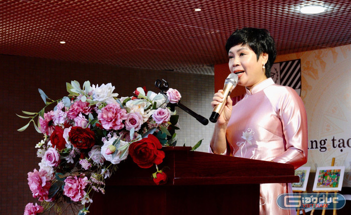 Bà Vũ Thị Ánh Tuyết - Hiệu trưởng Trường Tiểu học Nguyễn Viết Xuân (phường Yên Hòa, thành phố Hà Nội). gdvn-anh.jpg