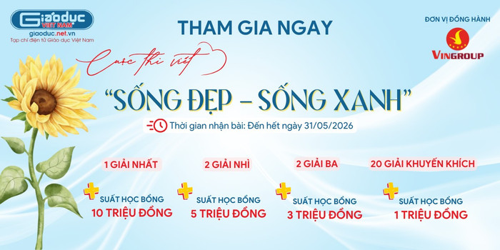 Cơ cấu giải thưởng Cuộc thi viết Sống đẹp - Sống xanh lần 2. banner-song-dep-1.png