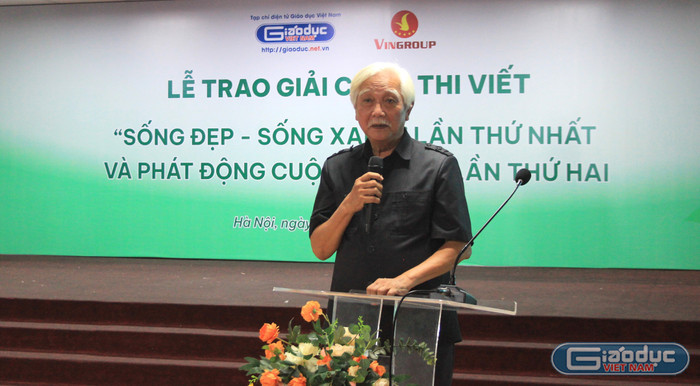 Nhà sử học Dương Trung Quốc - Nhà nghiên cứu lịch sử; Đại biểu Quốc hội khóa XI, XII, XIII, XIV; Cố vấn biên soạn nội dung cho nhiều chương trình truyền hình. Ảnh: Phương Thảo. gdvn-song-dep-1-886.jpg