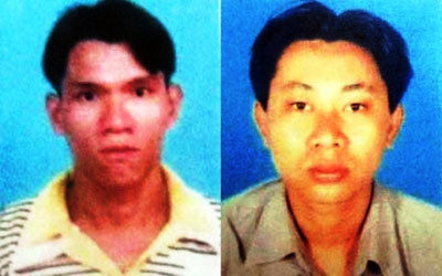 Minh “khùng” (trái) vừa bị bắt giữ) và Đạt “mắt bầm” đang còn bỏ trốn. Minh “khùng” (trái) vừa bị bắt giữ) và Đạt “mắt bầm” đang còn bỏ trốn.