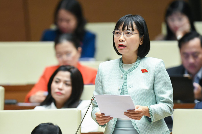Đại biểu Nguyễn Thị Việt Nga - Phó trưởng đoàn Đại biểu Quốc hội thành phố Hải Phòng. Ảnh: Quochoi.vn 20231715529.jpg