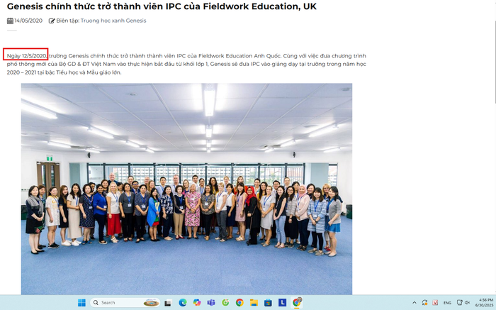 Ảnh: chụp màn hình trên webiste của hệ thống giáo dục Genesis School ngày 30/6/2025. screenshot-2025-06-30-165657.png