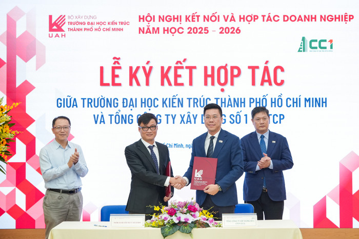 Ký kết hợp tác MOU giữa Trường Đại học Kiến trúc Thành phố Hồ Chí Minh và Tổng Công ty Xây dựng số 1 – CTCP. mou-uah-11.jpg