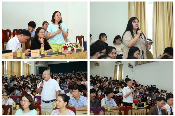 Các đại biểu trao đổi trực tiếp với các chuyên gia tại hội thảo. Các đại biểu trao đổi trực tiếp với các chuyên gia tại hội thảo.