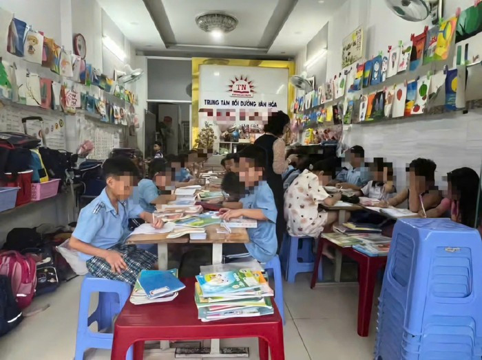 Một hoạt động dạy thêm, học thêm trên địa bàn thành phố Hồ Chí Minh. Ảnh minh họa: V.D. trangnguyen1412-5794-7826.jpg