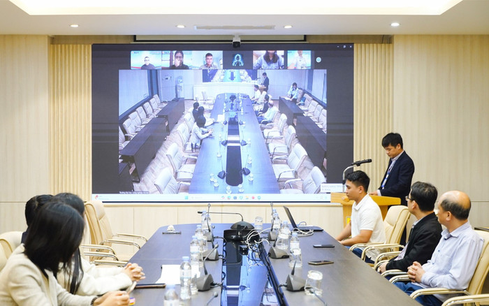 Buổi nhập học đào tạo từ xa trình độ đại học ngành Ngôn ngữ Trung Quốc. Ảnh: NTCC. t105514-8405.jpg