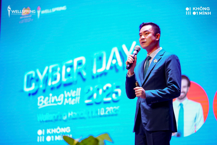 Tiến sĩ Nguyễn Vĩnh Sơn - Phó Chủ tịch Hội đồng giáo dục Hệ thống Trường Wellspring, Tổng Hiệu trưởng Trường Wellspring Hanoi. Ảnh: NTCC. 559146371-1229693282524517-2773619886507295131-n.jpg