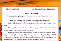 Trường đối tác Công ty Dịch vụ Suất ăn Công nghiệp HN rà soát, thông tin minh bạch tới phụ huynh 