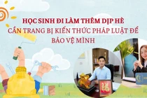 Học sinh làm thêm dịp hè cần được trang bị kiến thức để tự bảo vệ mình