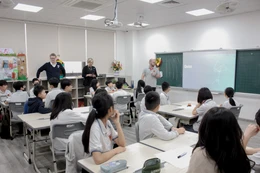 Học sinh Trường Trung học cơ sở Sunshine Maple Bear Canada. Ảnh: Website Nhà trường.