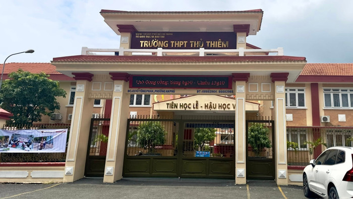 Trường trung học phổ thông Thủ Thiêm, thành phố Thủ Đức (ảnh minh họa: V.D) thptthuthiemq2.jpg