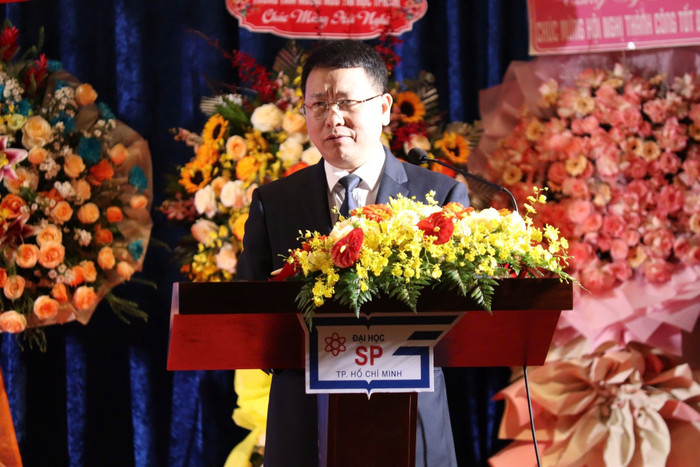 Phó Vụ trưởng Vụ Học sinh Sinh viên, Bộ Giáo dục và Đào tạo phát biểu chỉ đạo tại hội nghị. Ảnh: Hoàng Quỳnh. onghieuhssvb.jpg