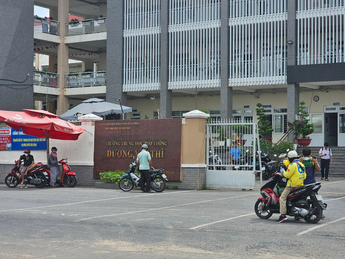 Trường trung học phổ thông Dương Văn Thì, thành phố Thủ Đức. Ảnh minh họa: V.D duongvanthi.jpg