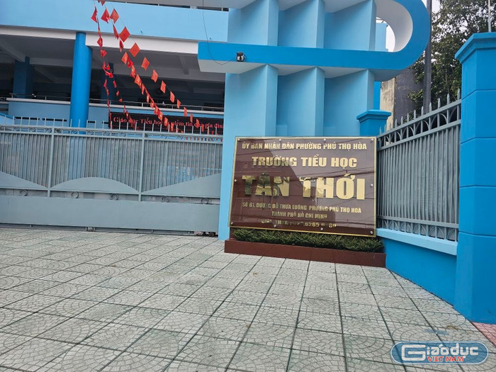 Trường tiểu học Tân Thới, phường Phú Thọ Hòa, Thành phố Hồ Chí Minh. Ảnh minh họa: V.D gdvn-thtanthoitphu.jpg