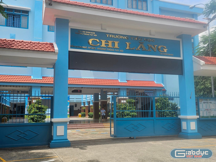 Trường tiểu học Chi Lăng, phường Thông Tây Hội. Ảnh minh họa: V.D gdvn-thchilang.jpg