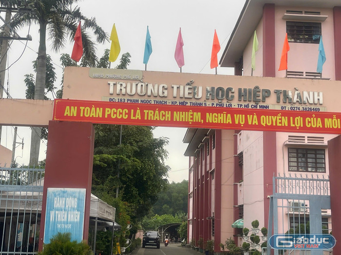 Trường tiểu học Hiệp Thành, phường Phú Lợi, Thành phố Hồ Chí Minh. Ảnh minh họa: V.D gdvn-thhiepthanhb.jpg