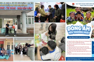 “Đông ấm yêu thương” - Dấu ấn tình nguyện của Khoa Công tác xã hội, Học viện Thanh thiếu niên VN