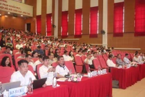 Thứ trưởng Bộ Giáo dục và Đào tạo Phạm Ngọc Thưởng phát biểu tại hội nghị (ảnh: V.D)