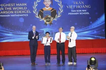 TPHCM: Nam sinh đạt điểm toán cấp tiểu học cao nhất thế giới trong kỳ thi Pearson Edexcel
